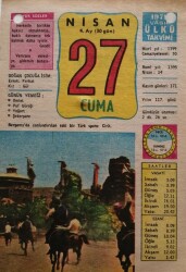 27 Nisan 1979 Takvim Yaprağı - Doğum Günü Hediyesi EFM(N)8502 - 2