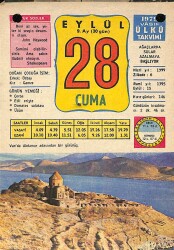 28 Eylül 1979 Takvim Yaprağı - Doğum Günü Hediyesi EFM(N)10164 - 4