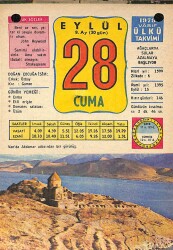 28 Eylül 1979 Takvim Yaprağı - Doğum Günü Hediyesi EFM(N)10185 - 3