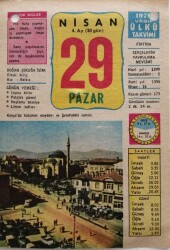 29 Nisan 1979 Takvim Yaprağı - Doğum Günü Hediyesi EFM(N)8475 - 2