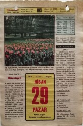 29 Nisan 1979 Takvim Yaprağı - Doğum Günü Hediyesi EFM(N)8534 - 2