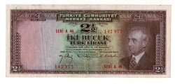 2.Emisyon 1. Tertip 2½ Türk Lirası NATUREL/ÇÇT TCK9337 - 1