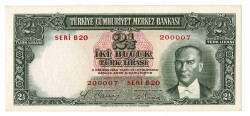 2.Emisyon 1. Tertip 2½ Türk Lirası NATUREL/ÇA -ÇİL TCK9341 - 1