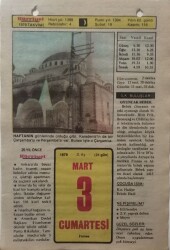 3 Mart 1979 Takvim Yaprağı - Doğum Günü Hediyesi EFM(N)7856 - 1