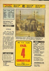 4 Eylül 1982 Takvim Yaprağı - Doğum Günü Hediyesi EFM(N)9910 - 1