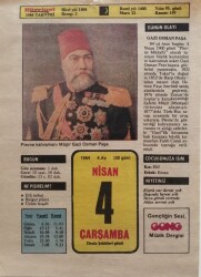 4 Nisan 1984 Takvim Yaprağı - Doğum Günü Hediyesi EFM(N)8367 - 1