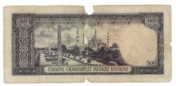 5.Emisyon 4. Tertip 500 Türk Lirası HALİYLE TCK9455 - 2