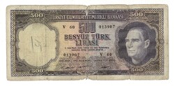 5.Emisyon 4. Tertip 500 Türk Lirası HALİYLE TCK9456 - 1