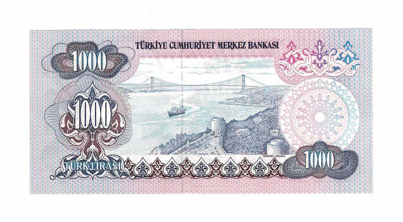 6. Emisyon 1.Tertip 1000 Türk Lirası ÇİL TCK9697 - 2