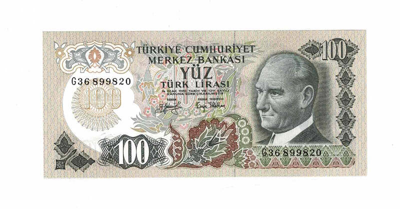 6. Emisyon 2.Tertip 100 Türk Lirası ÇİL TCK9694 - 1