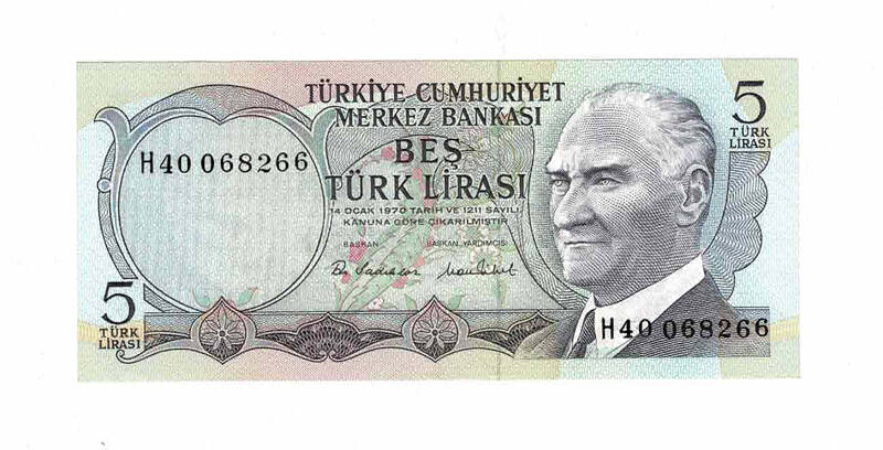 6. Emisyon 2.Tertip 5 Türk Lirası ÇİL TCK9670 - 1