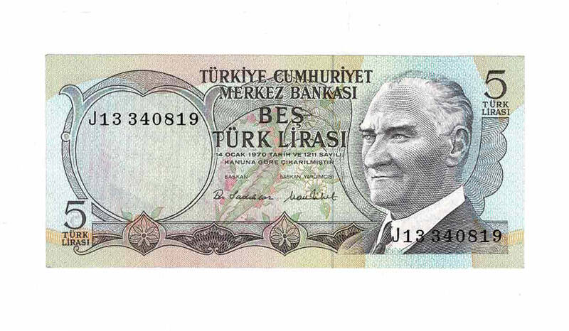 6. Emisyon 2.Tertip 5 Türk Lirası ÇİL TCK9672 - 1