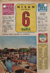 6 Nisan 1979 Takvim Yaprağı - Doğum Günü Hediyesi EFM(N)8481 - 2