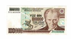 7. Emisyon 2.Tertip 100.000 Türk Lirası ÇİL TCK9746 - 1