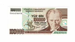 7. Emisyon 3.Tertip 100.000 Türk Lirası ÇİL TCK9750 - 1