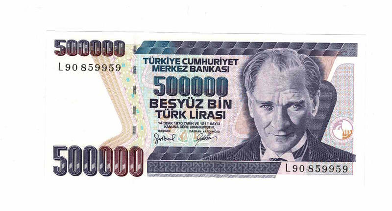 7. Emisyon 4.Tertip 500.000 Türk Lirası ÇİL TCK9769 - 1