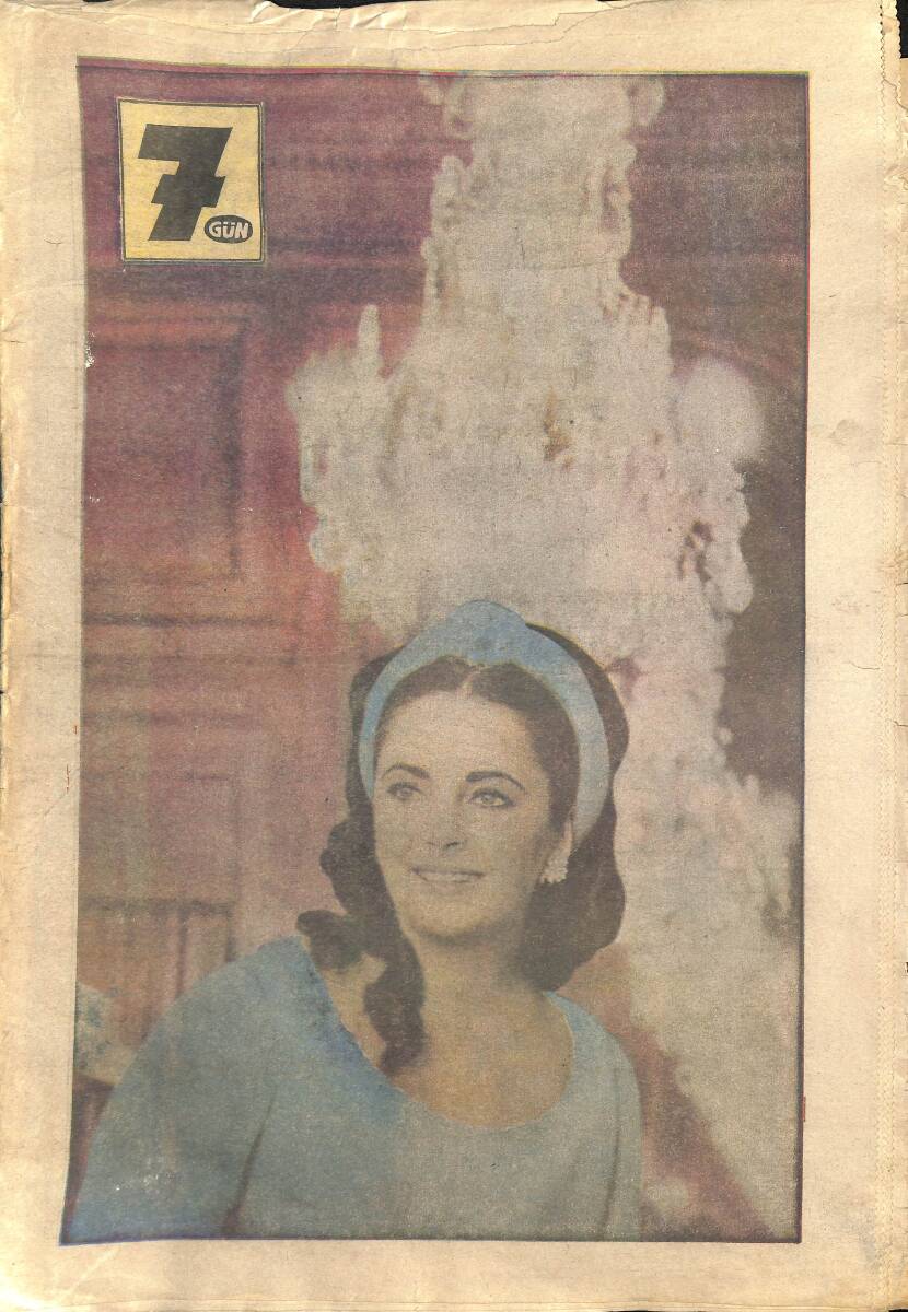 7 Gün Dergisi - Twiggy Haldun Şöhret Yolunda - Liz Taylor: 2001 Yılının Samur Kürklü Ninesi Olacağım GZ154082 - 1