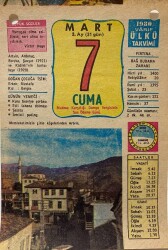 7 Mart 1980 Takvim Yaprağı - Doğum Günü Hediyesi EFM(N)8011 - 2