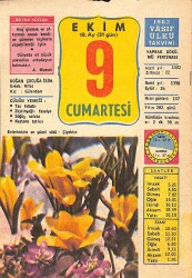 9 Ekim 1982 Takvim Yaprağı - Doğum Günü Hediyesi EFM(N)10465 - 4