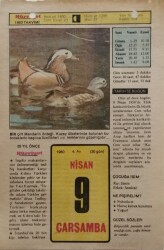 9 Nisan 1980 Takvim Yaprağı - Doğum Günü Hediyesi EFM(N)8393 - 2