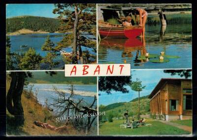 Abant-Bolu Göl ve Otel Konulu Kartpostal KRT4141 - 1