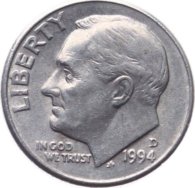 ABD 1 Dime 1994 (D) ÇÇT Roosevelt YMP9840 - 1