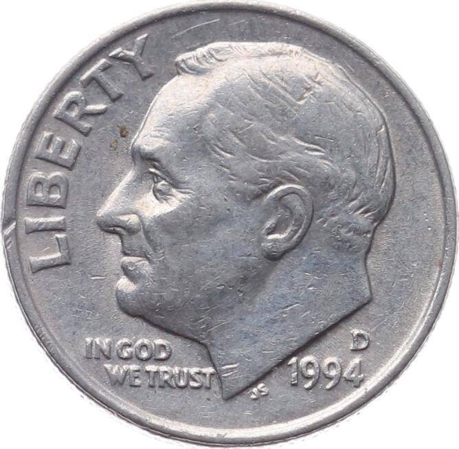 ABD 1 Dime 1994 (D) ÇÇT Roosevelt YMP9944 - 1