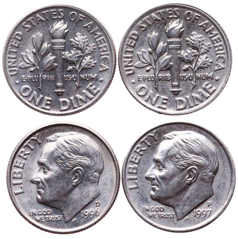 ABD 1 Dime 1996(D) 97 (P) ÇİL YMP6384 - 1