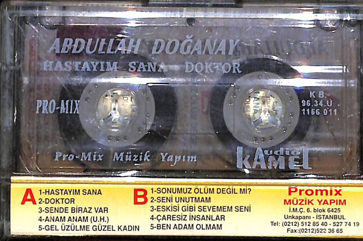 Abdullah Doğanay - Hastayım Sana Doktor Kaset (İkinci El) KST27120 - 2