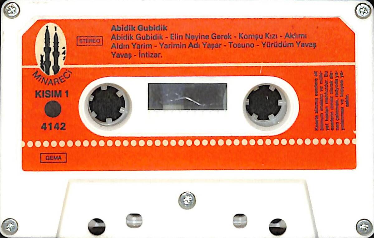 Abidik Gubidik Kaset (Minareci Baskı - İkinci El) KST27874 - 1