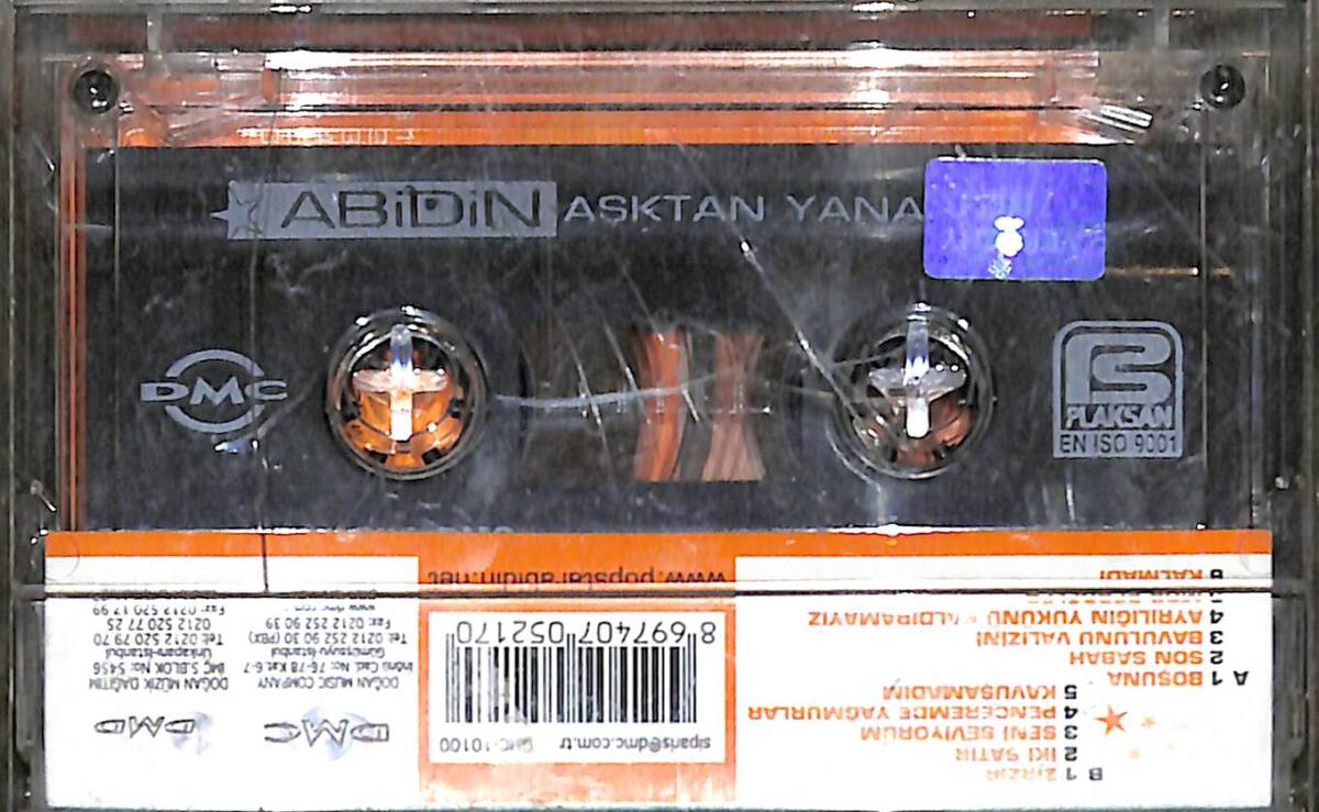 Abidin - Aşktan Yana Kaset (İkinci El) KST27142 - 2