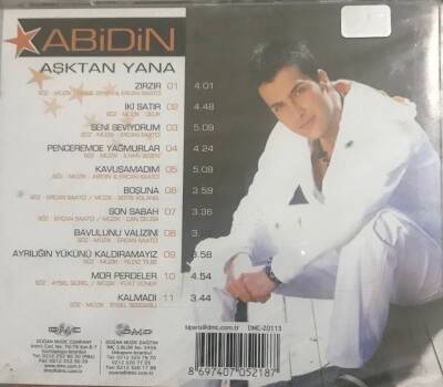 Abidin - Aşktan Yana (Sıfır Ürün) CD Müzik CD2588 - 2