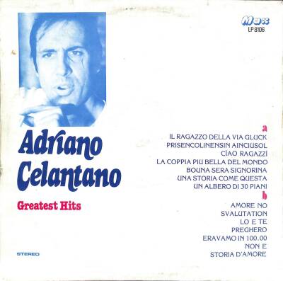 Adriano Celentano – Greatest Hits 1981 LP (108.5) PLK17767 - 2