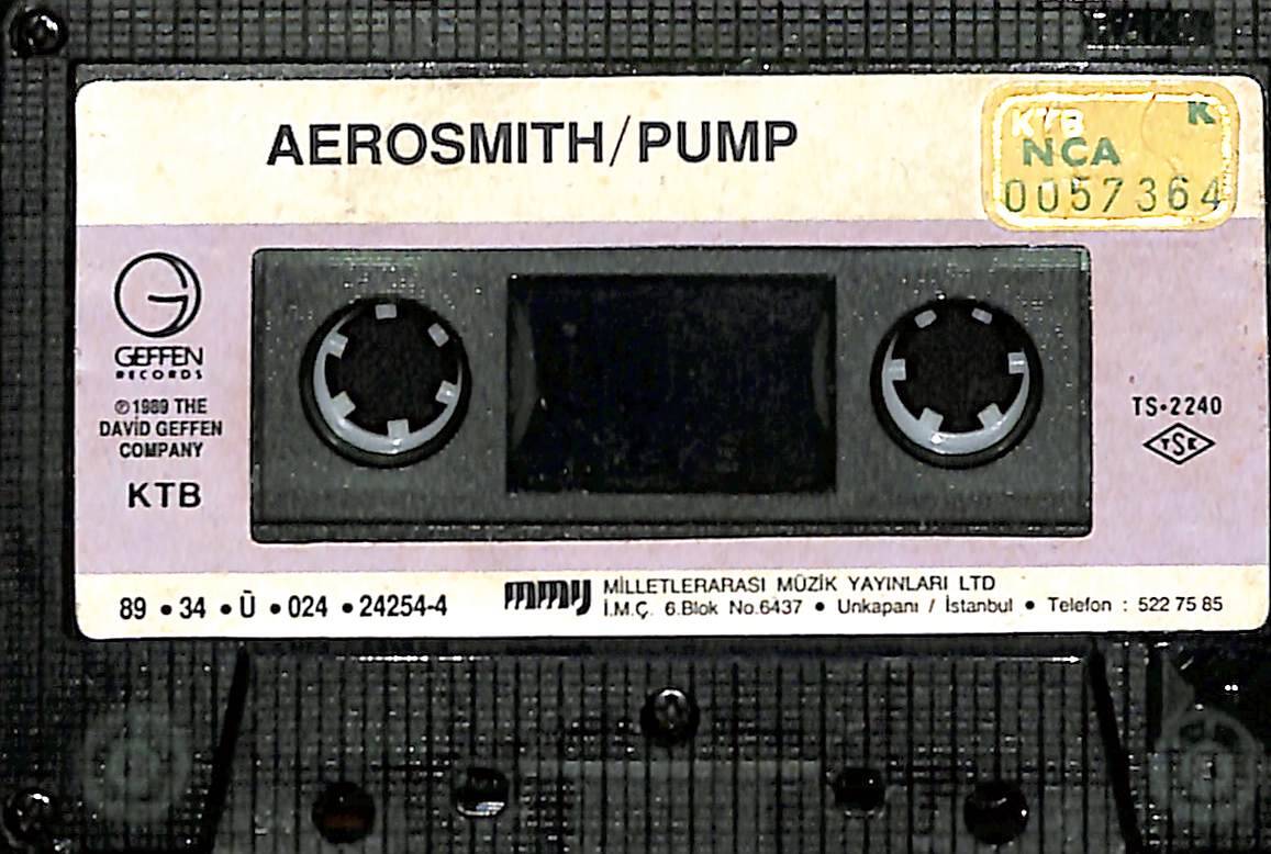 Aerosmith - Pump Kaset (Sarı Bandrol - İkinci El) KST27847 - 1