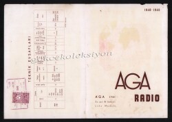 AGA Radyoları Teknik İzahat Broşürü 1948 EFM234 - 4