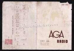 AGA Radyoları Teknik İzahat Broşürü 1949 EFM250 - 2