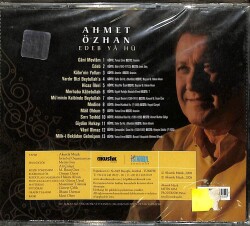 Ahmet Özhan - Edeb Ya Hu CD Müzik CD2671 - 2