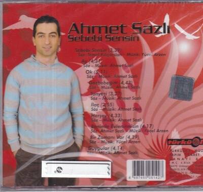 Ahmet Sazlı - Sebebi Sensin (Sıfır Ürün) CD Müzik CD997 - 2