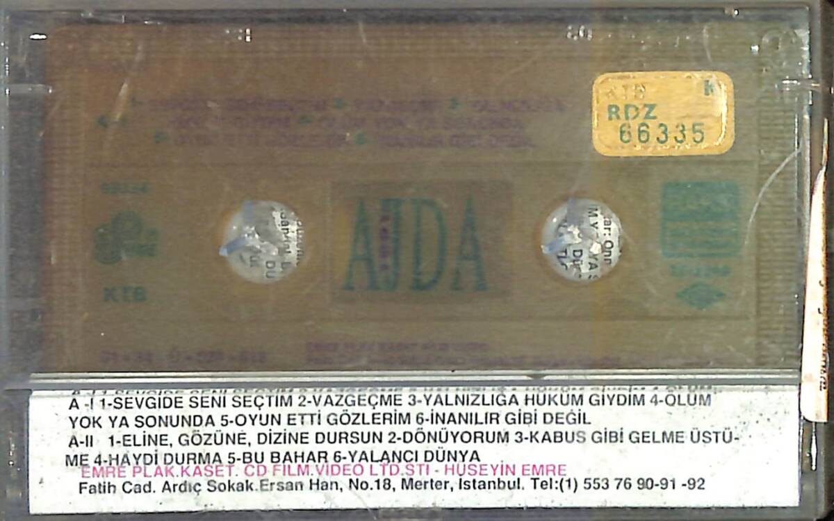 Ajda Pekkan - Seni Seçtim Kaset (Sarı Bandrol - İkinci El) KST27320 - 2