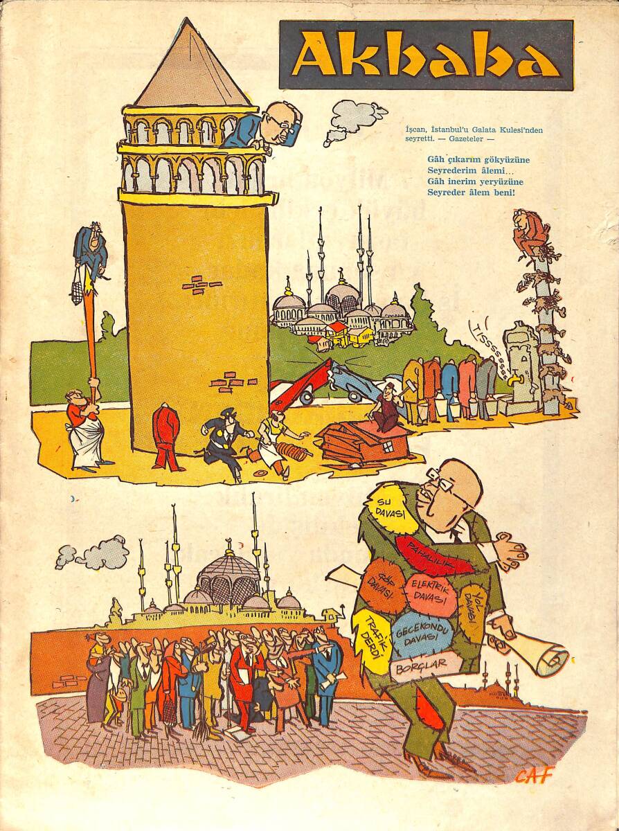 Akbaba Mizah Karikatür Dergisi 18 Ekim 1967 Sayı: 43 NDR93204 - 1