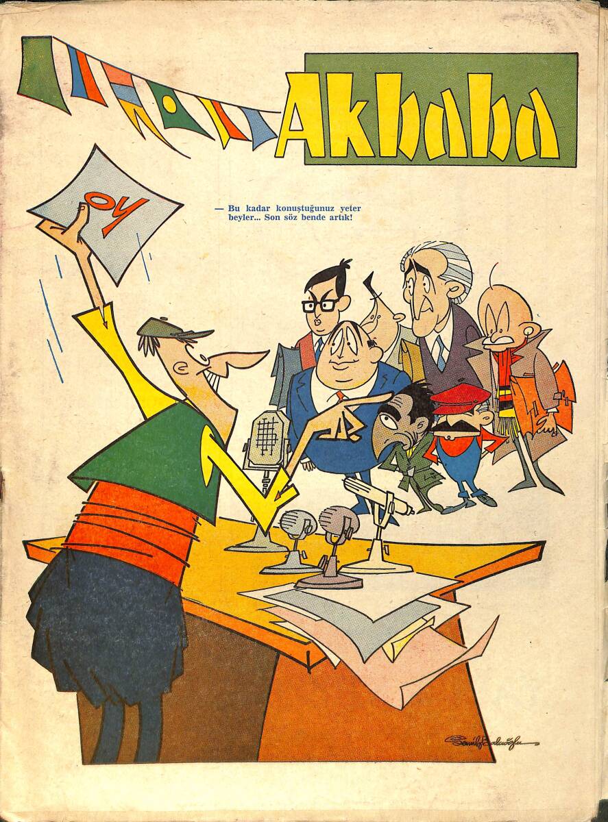 Akbaba Mizah Karikatür Dergisi 29 Mayıs 1968 Sayı: 23 NDR93203 - 1