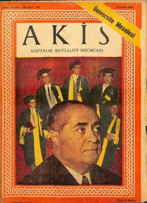 Akis Haftalık Aktüalite Dergisi Sayı 193 18 Ocak 1958 - Kapak Celal Yardımcı, Suzan Pamir, Ali İhsan Göğüş Mektup Makinası NDR82207 - 1