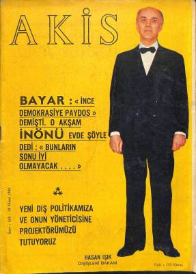 Akis Haftalık Aktüalite Dergisi Sayı 564 10 Nisan 1965 - Hasan Işık Dışişleri Bakanı, Sanayi Bakanı Ali Naili Erdem Ve Ailesi NDR82164 - 1