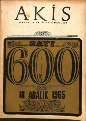 Akis Haftalık Aktüalite Dergisi Sayı 600 18 Aralık 1965 - Gülbenkyan Özlem Toker İle, Meriç Sümenin Nikah Töreni NDR82171 - 1