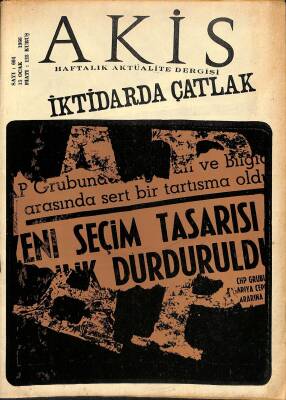 Akis Haftalık Aktüalite Dergisi Sayı 604 15 Ocak 1966 - İzmir Belediye Başkanı Kibar Sevda Aydan İle Meyhanede, Mehmet Turgut Koltukta Mr. Grant Konuşuyor NDR82149 - 1