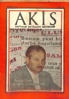 Akis Haftalık Aktüalite Mecmuası 20 Eylül 1958 - Server Somuncuoğlu, Yıldız Kenter, Hikmet Münir Ebcioğlu NDR85051 - 1