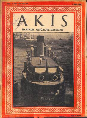 AKİS Haftalık Aktüalite Mecmuası 3 Mart 1958 - Kapak Üsküdar İstanbul, Atıf Benderlioğlu NDR81623 - 1