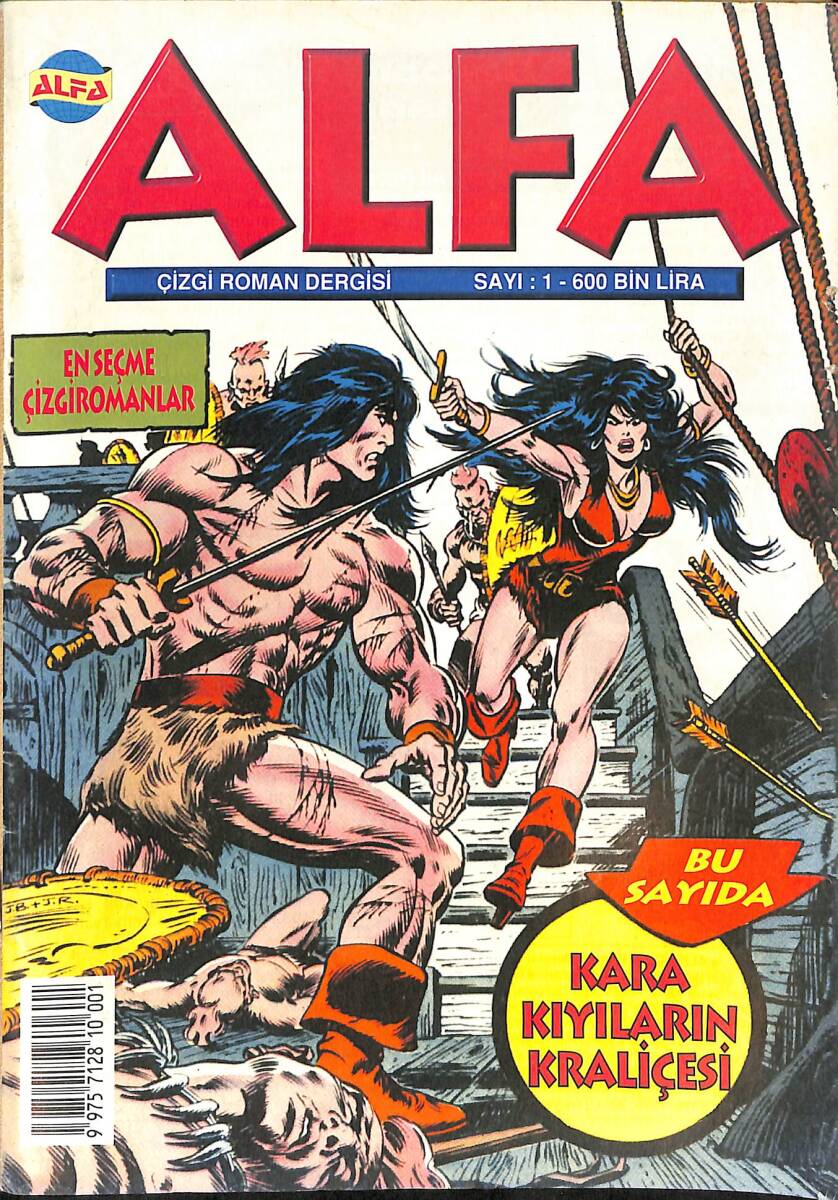 Alfa Çizgi Roman Dergisi Sayı : 1 - CONAN Kara Kıyıların Kraliçesi NDR88249 - 1