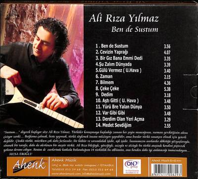 Ali Rıza Yılmaz - Ben De Sustum (Sıfır Ürün) CD Müzik CD1754 - 2