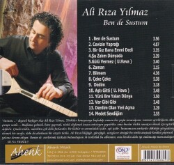 Ali Rıza Yılmaz - Bende Sustum (Sıfır Ürün) CD Müzik CD1240 - 2